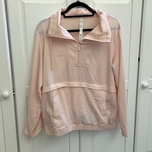 Baby pink lululemon mesh jacket